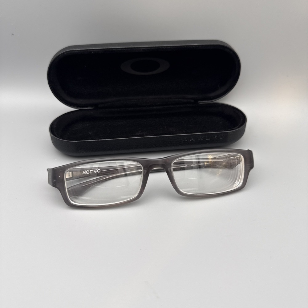 Oakley Servo OX1066-0753 Satin Smoke Gray Eyeglasses Frames 53-18 140 & HardCase